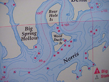 Cherokee Lake Tennessee map